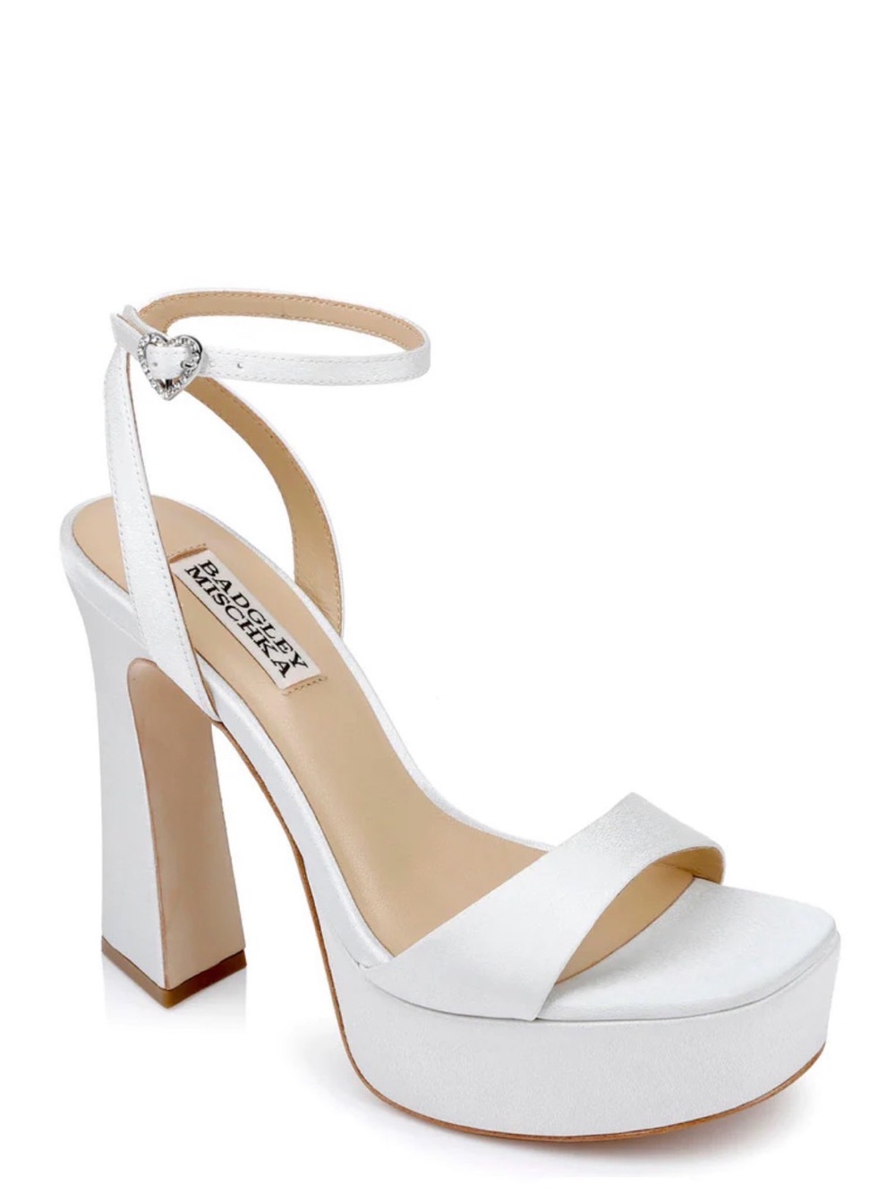 Caia Platform Sandal with Heart-Shaped Buckle